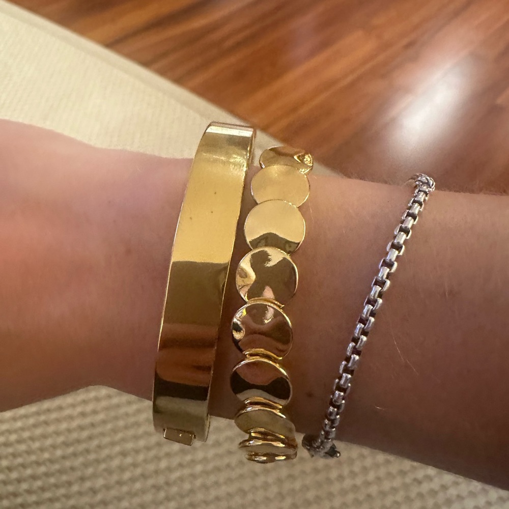 Gold Stackable Bracelets - image 1